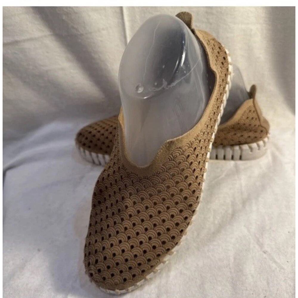 Ilse Jacobsen Hornbak Tulip Flat Shoes Slip-on Brown Womens US 7 EU 38 MRSP $198